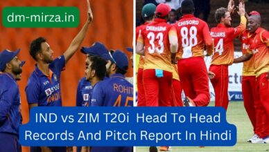 IND vs ZIM T20i Head To Head Records