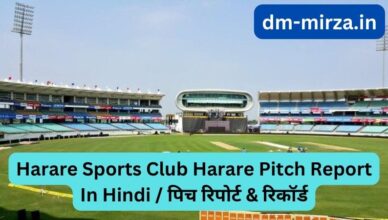 Harare Sports Club Harare Pitch Report